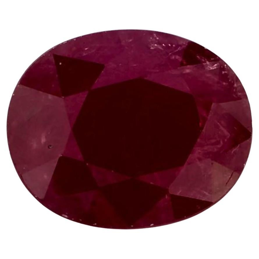 4.09 Ct Ruby Oval Loose Gemstone (pierre précieuse en vrac) en vente