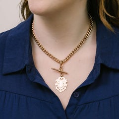 40cm Edwardian 9k Gold Fob Chain Hallmarked 1904