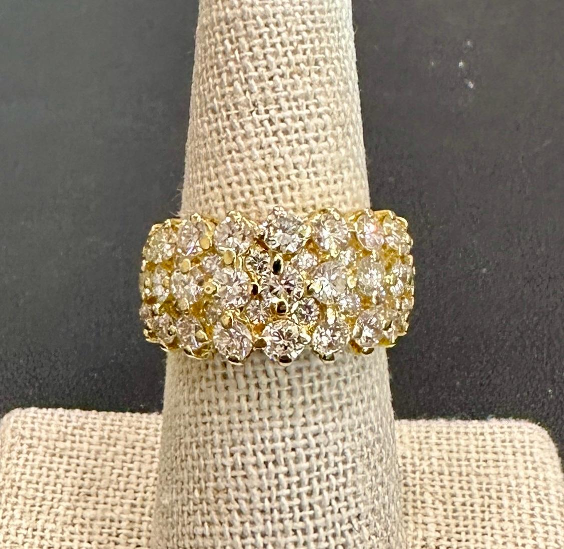 Round Cut 4.00CT Diamond 18KT Yellow Gold 