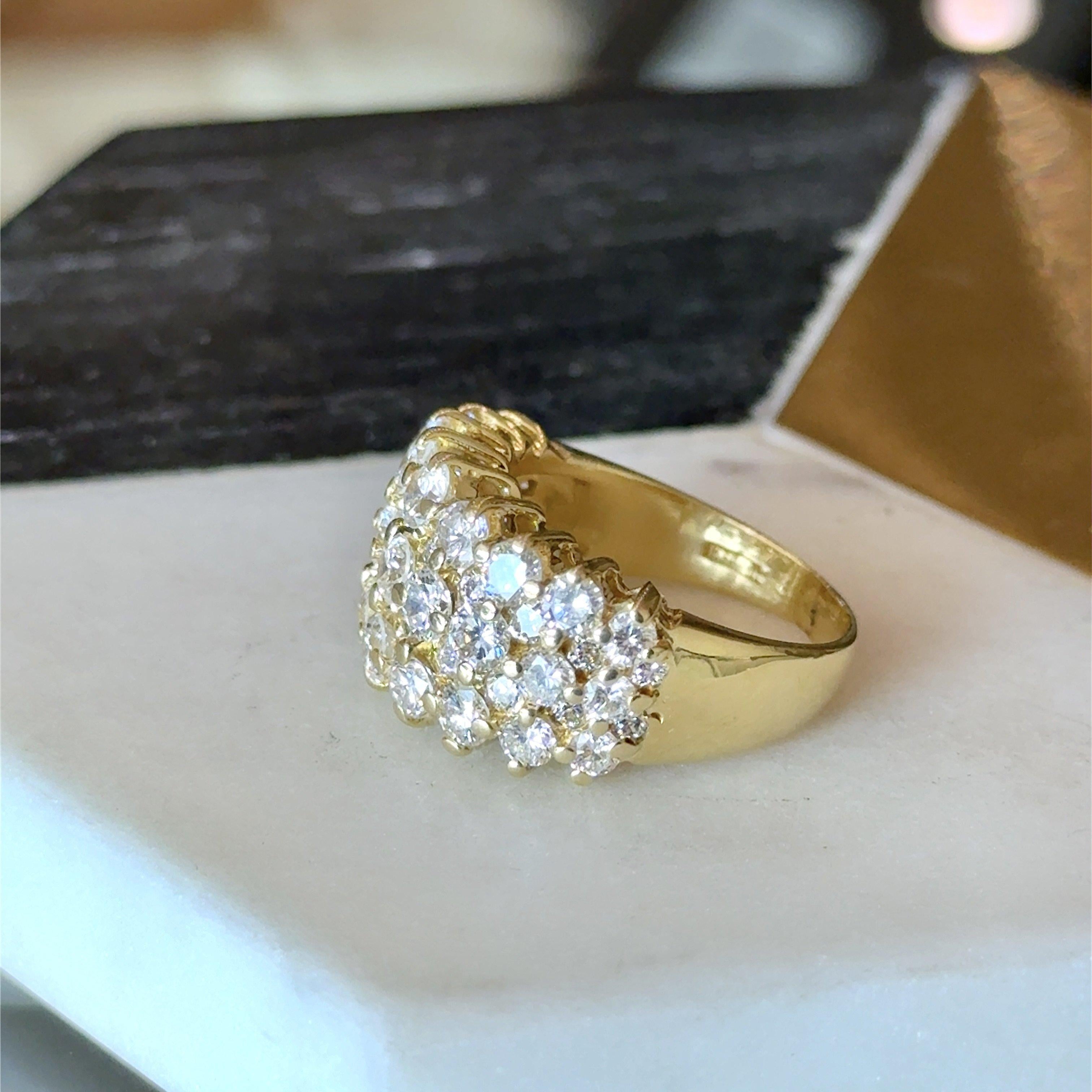 4.00CT Diamond 18KT Yellow Gold 
