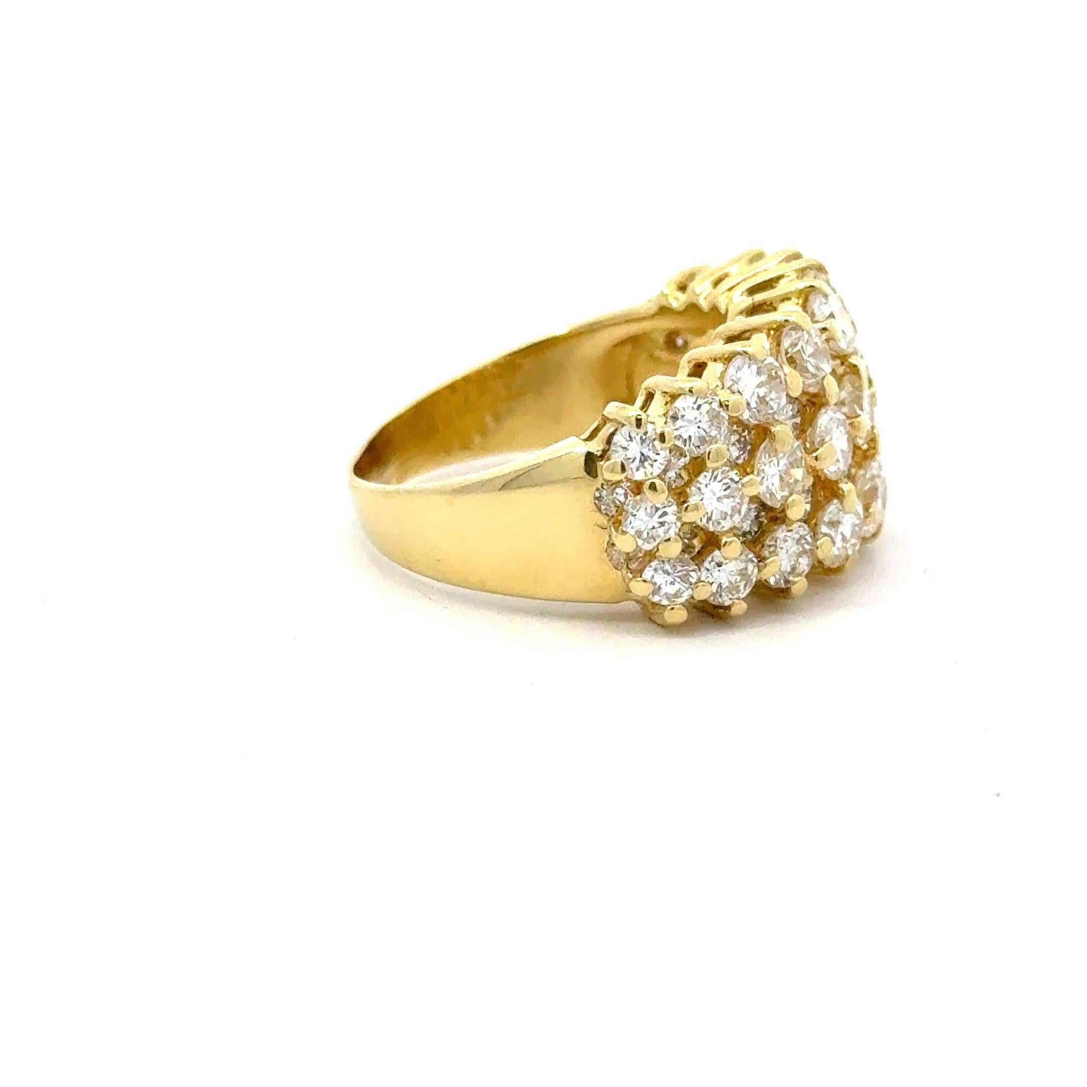 4.00CT Diamond 18KT Yellow Gold 