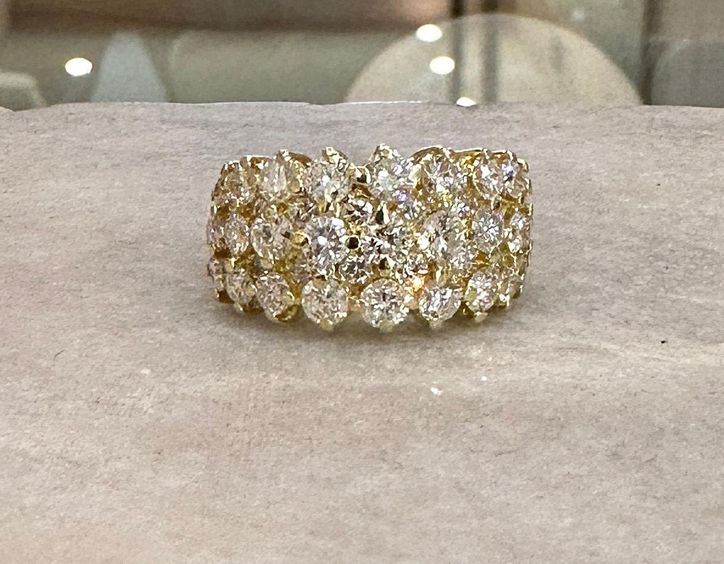 Women's or Men's 4.00CT Diamond 18KT Yellow Gold 