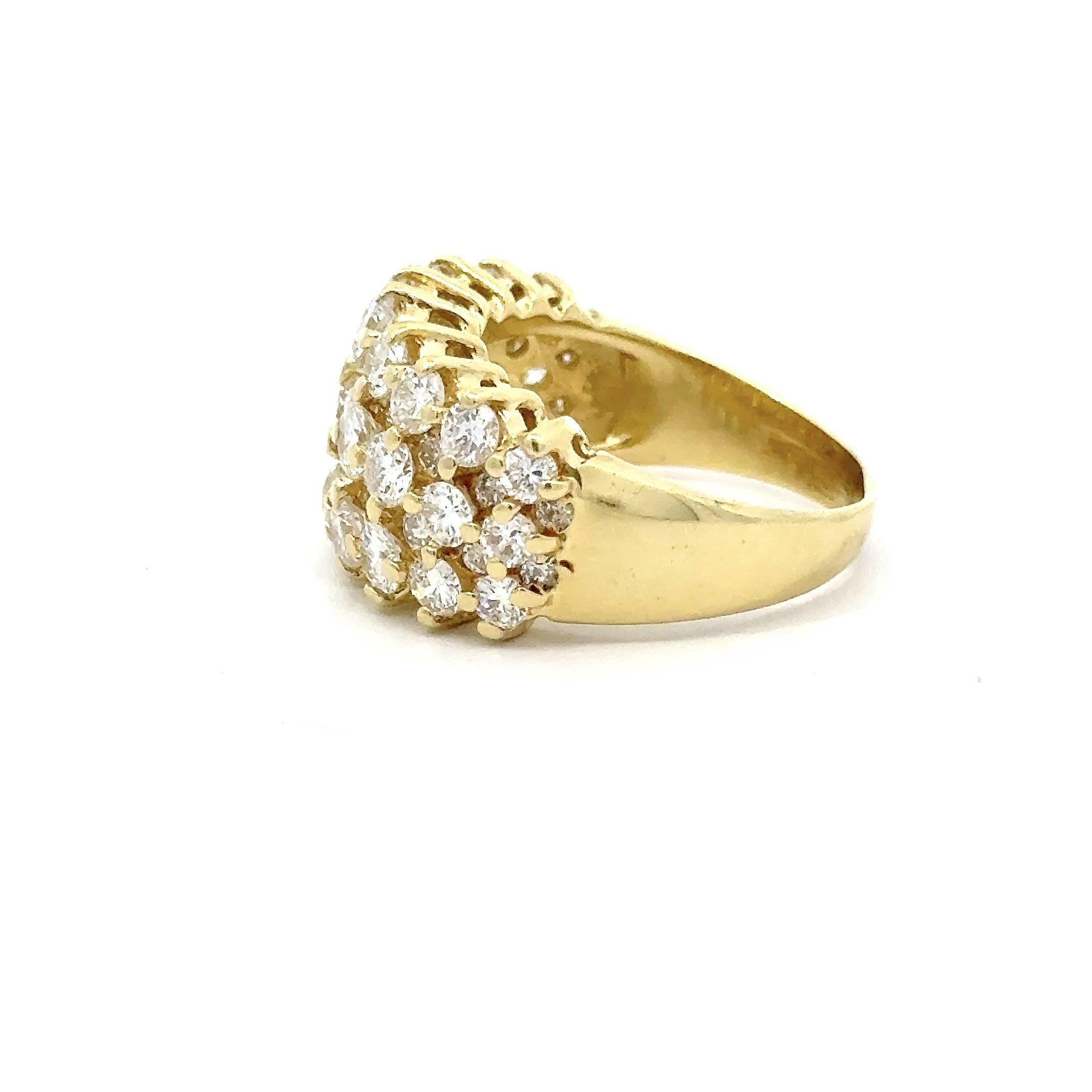 4.00CT Diamond 18KT Yellow Gold 