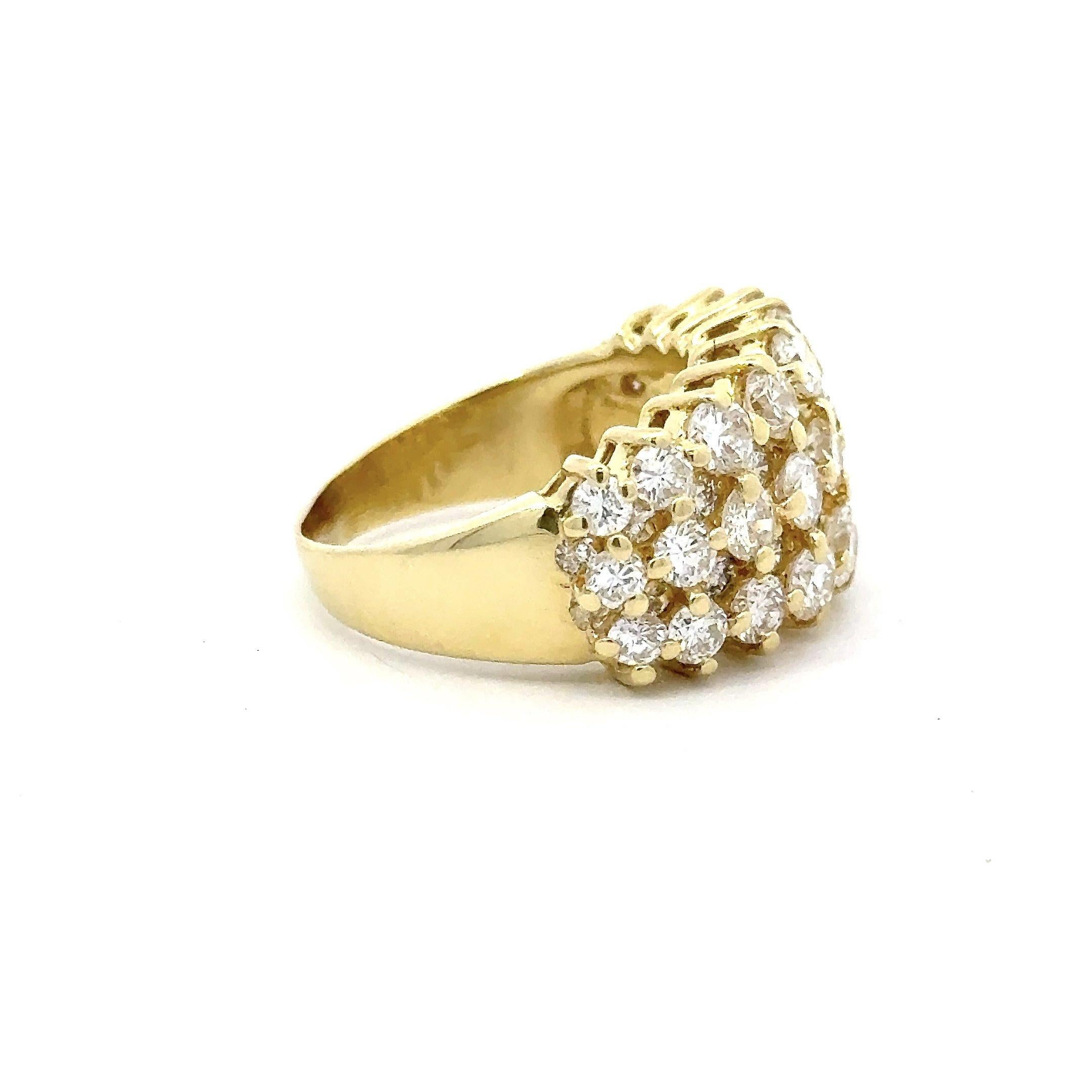 4.00CT Diamond 18KT Yellow Gold 