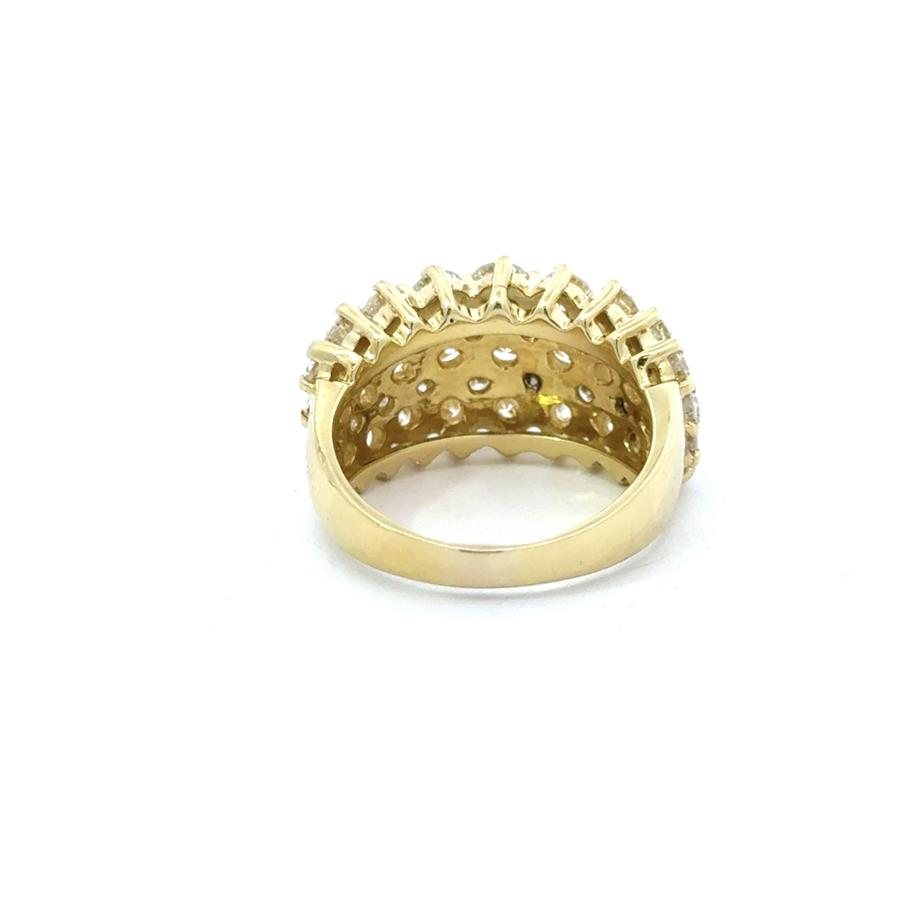 4.00CT Diamond 18KT Yellow Gold 