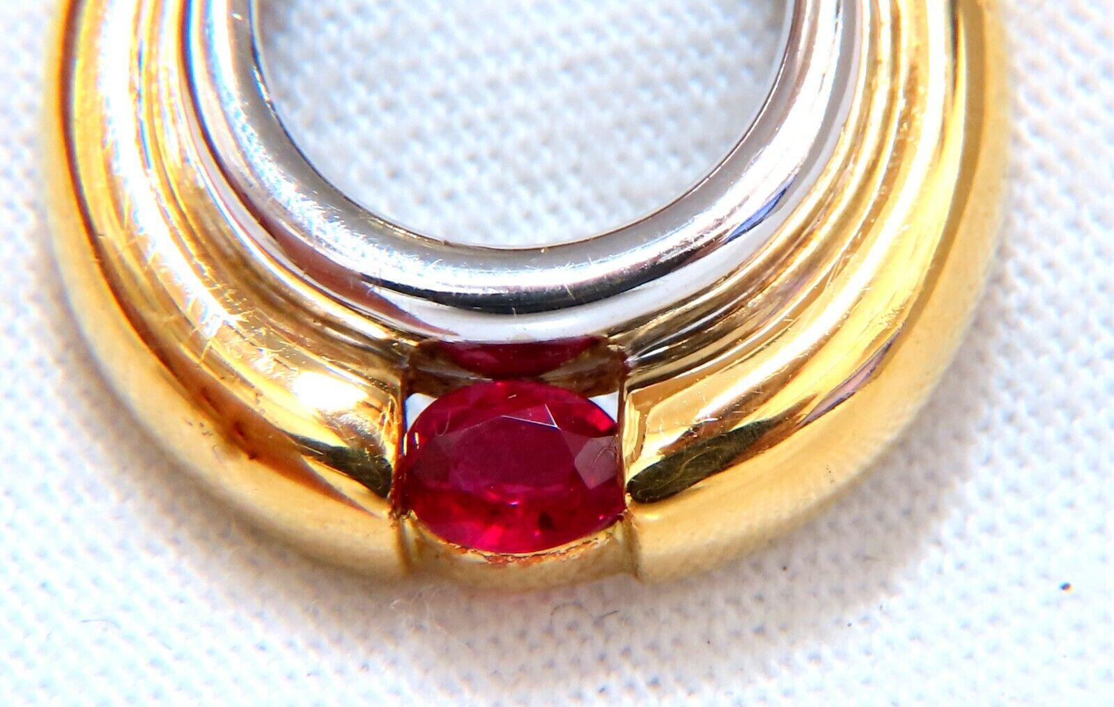 .40ct Natural Oval Ruby Pendant

Natural, Vivid Red

clean clarity & transparent

Pendant: 30 x 19mm

total weight: 15.7 grams.

18 inches length

18kt gold

$4000 Appraisal Certificate to accompany