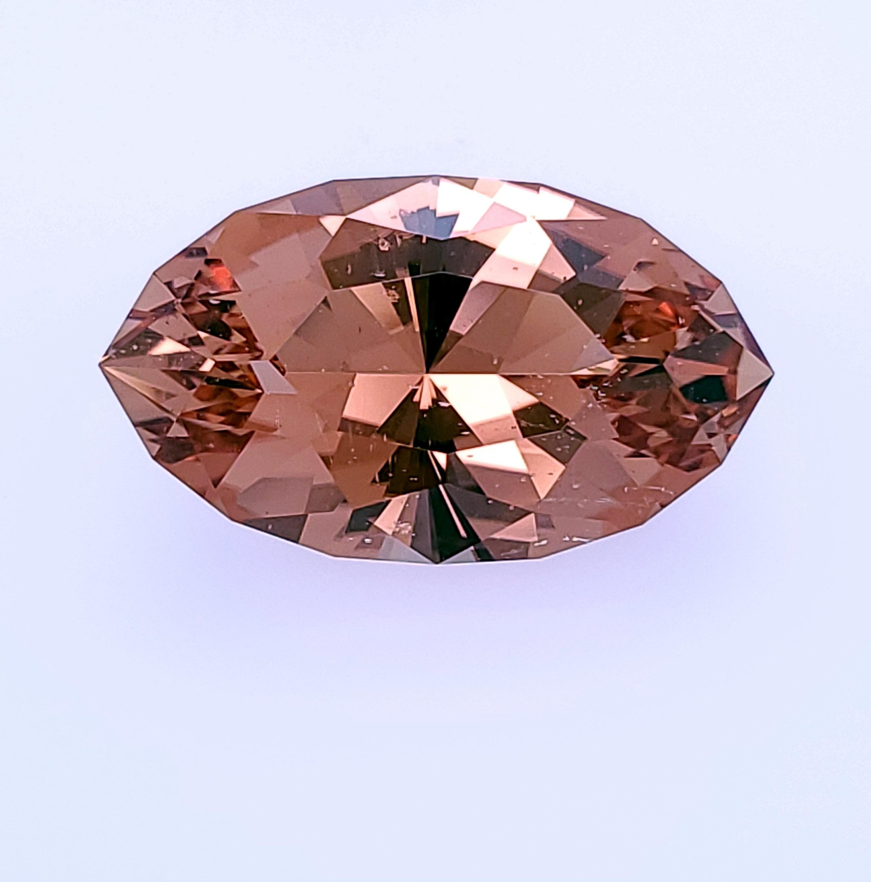 40+ct Topazio ucraino naturale da arancione a arancione fumé, dal colore mutevole! in vendita 1