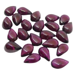 40ct Pyrope-Almandine Pear Cabochon Purple Rhodolite Garnet from Mozambique Whol