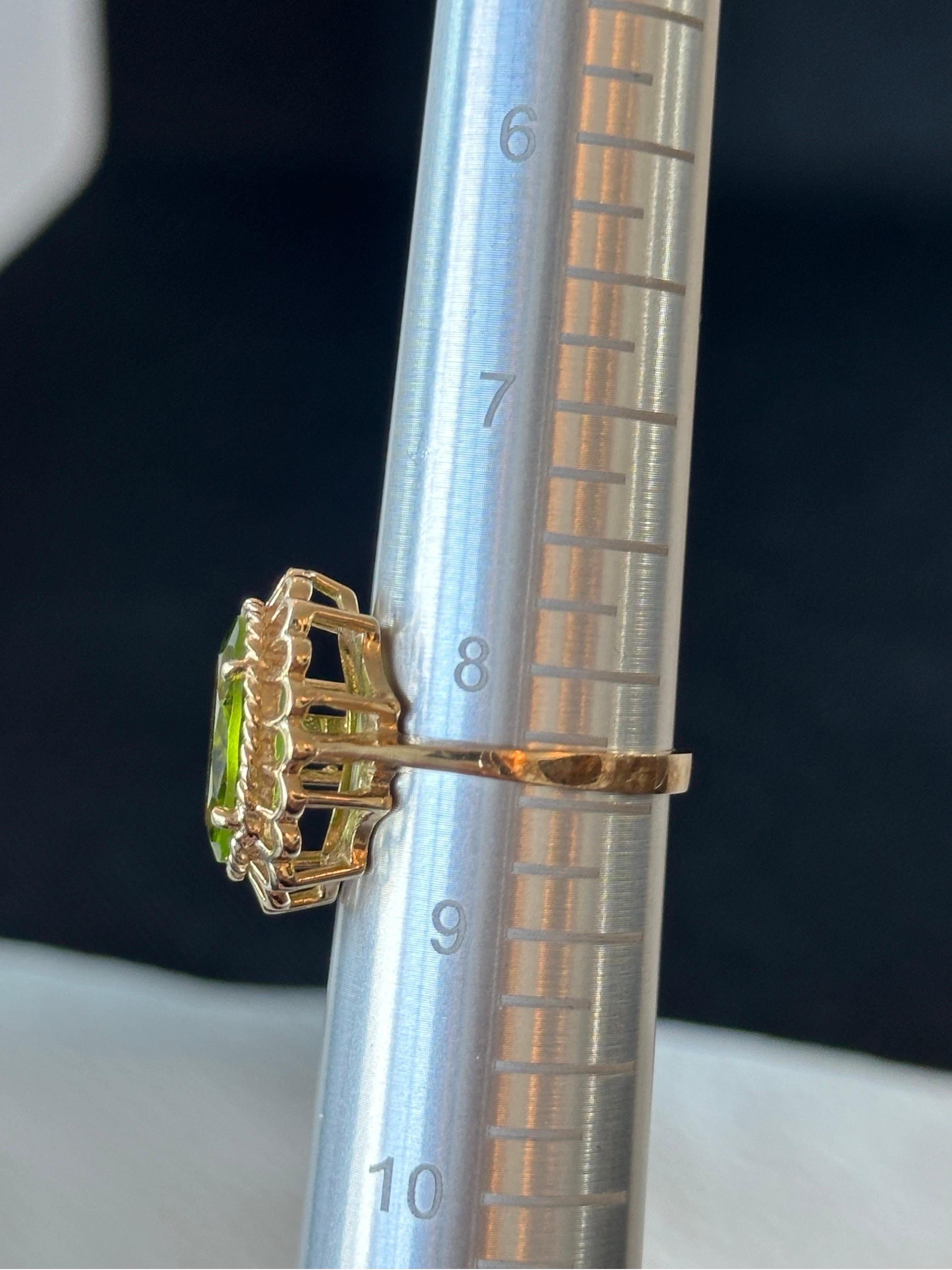 Bague en or jaune 14 carats avec Prasiolite de 4,0 carats Unisexe en vente
