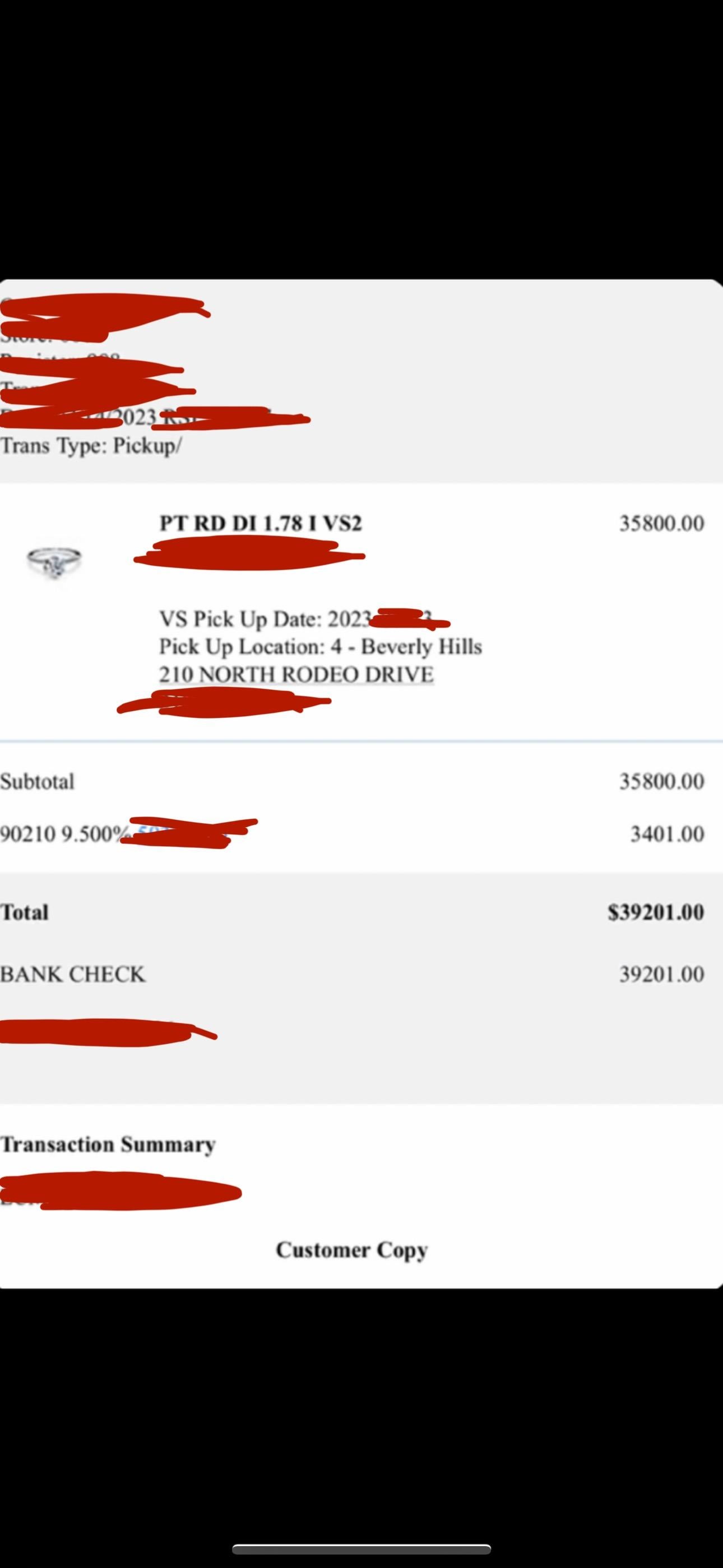 $40k MSRP Tiffany & Co 1.78  I/VS2 Round Diamond Plat Engagement Ring Size 5.25 For Sale 5