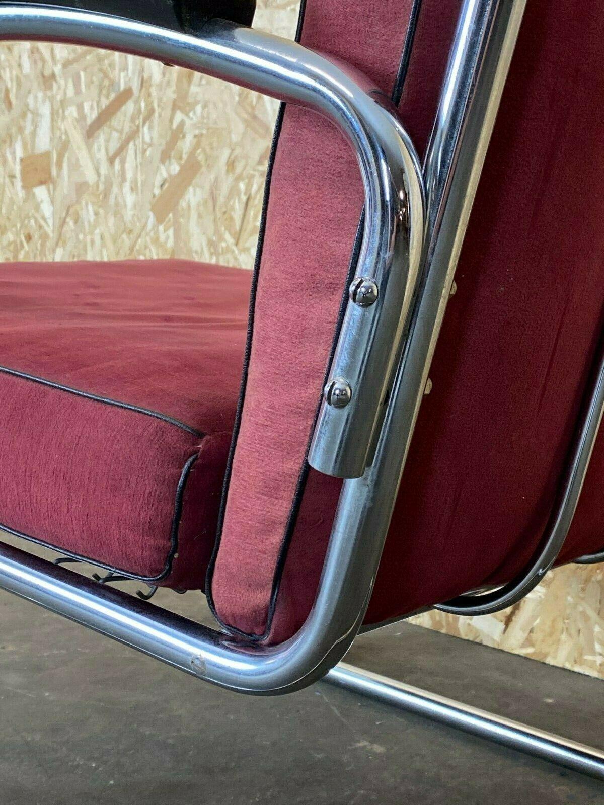 40er 50er Jahre Bauhaus Freischwinger Mauser Stahlrohr Clubsessel 1 von 3 1