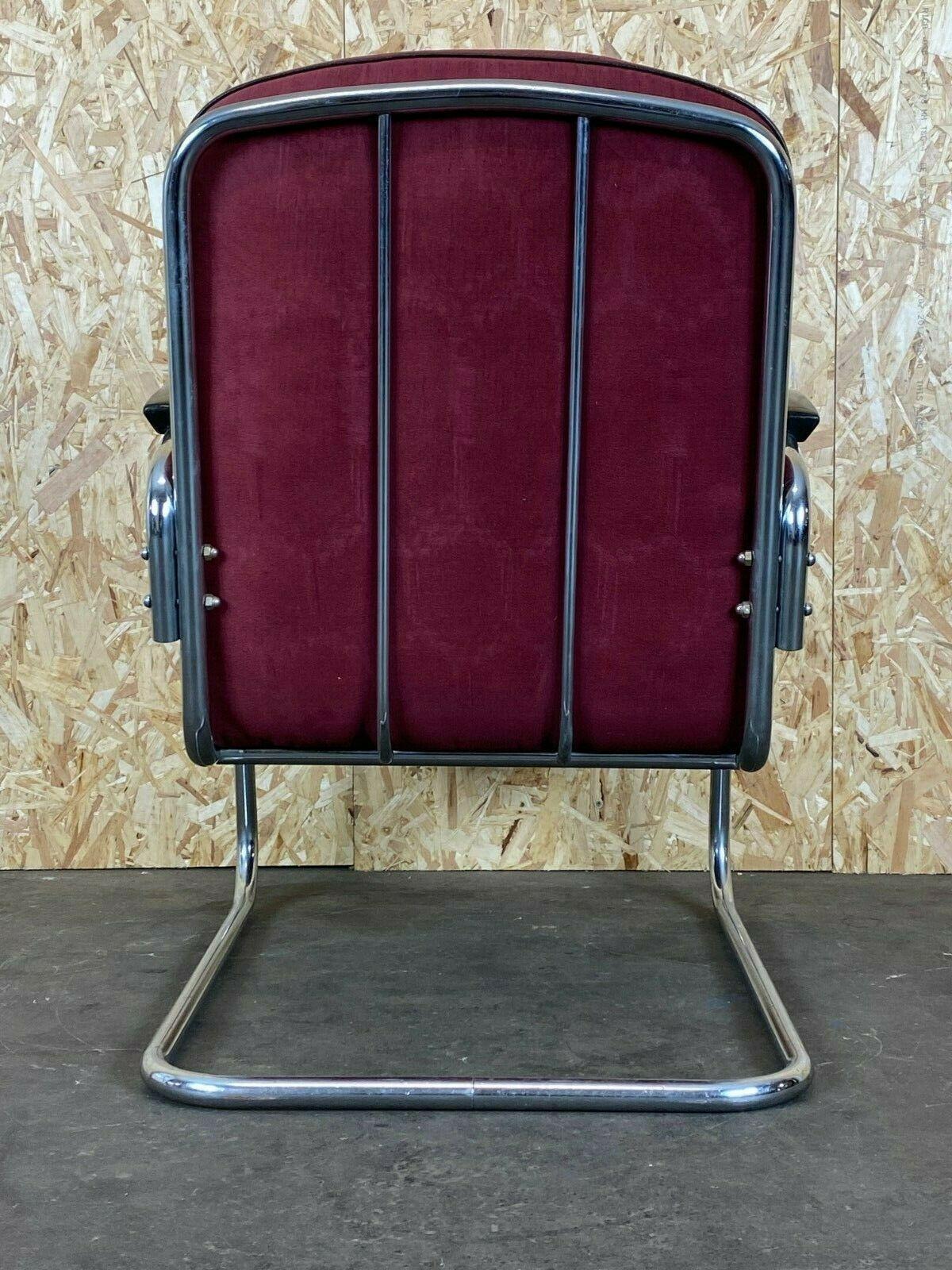40er 50er Jahre Bauhaus Freischwinger Mauser Stahlrohr Clubsessel 1 von 3 (Mitte des 20. Jahrhunderts)