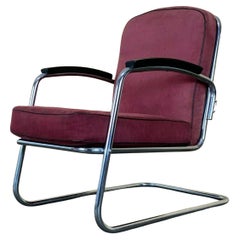 40s 50s Bauhaus Cantilever Chair Mauser Tubular Steel Club Chair 1 of 3