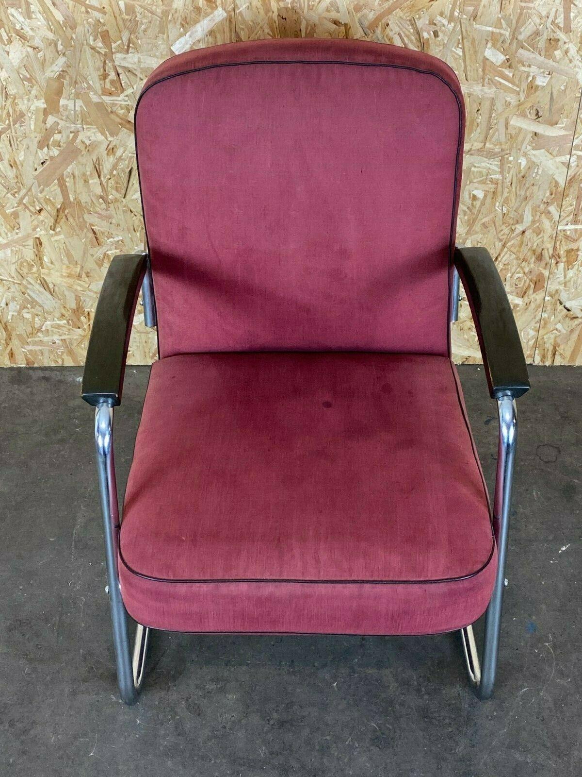 40er 50er Jahre Bauhaus Freischwinger Mauser Stahlrohr Clubsessel 3 von 3 (Mitte des 20. Jahrhunderts)