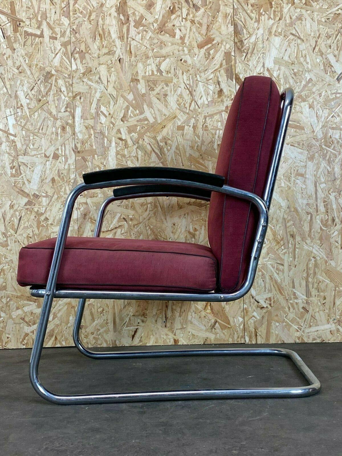 40er 50er Jahre Bauhaus Freischwinger Mauser Stahlrohr Clubsessel 3 von 3 1