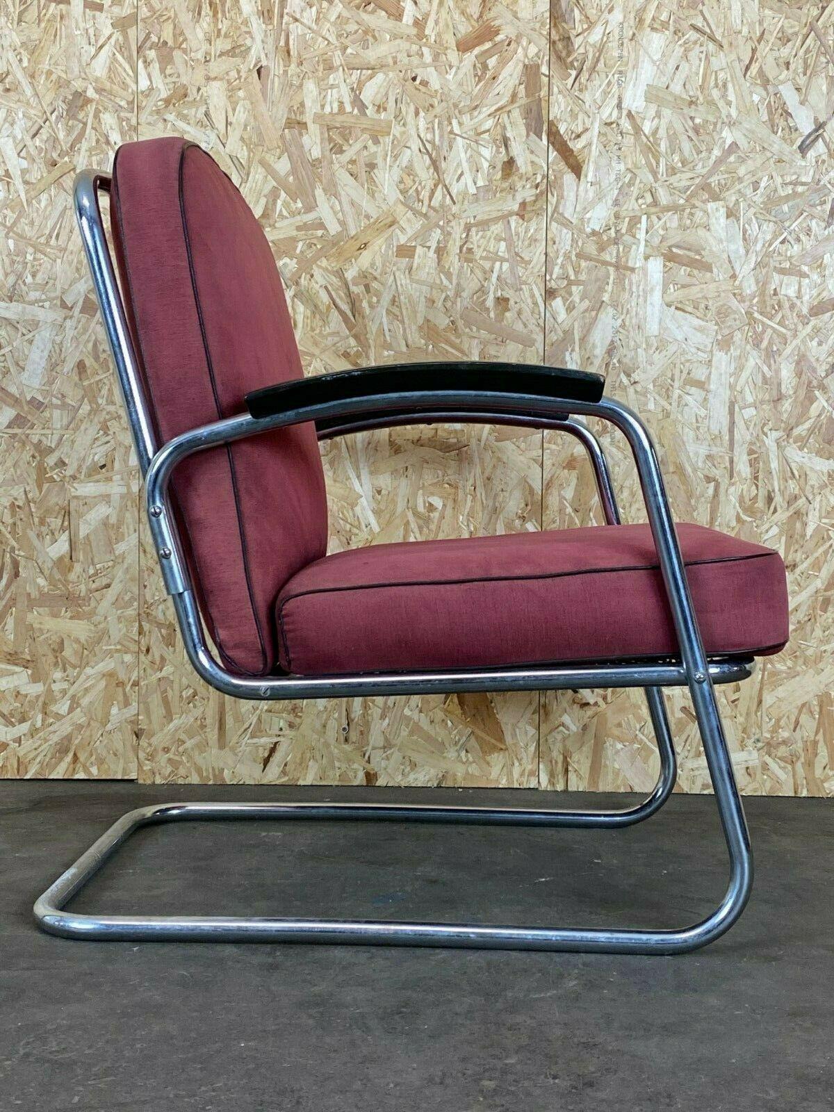 40er 50er Jahre Bauhaus Freischwinger Mauser Stahlrohr Clubsessel 3 von 3 3