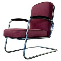 40s 50s Bauhaus Cantilever Chair Mauser Tubular Steel Club Chair 3 of 3