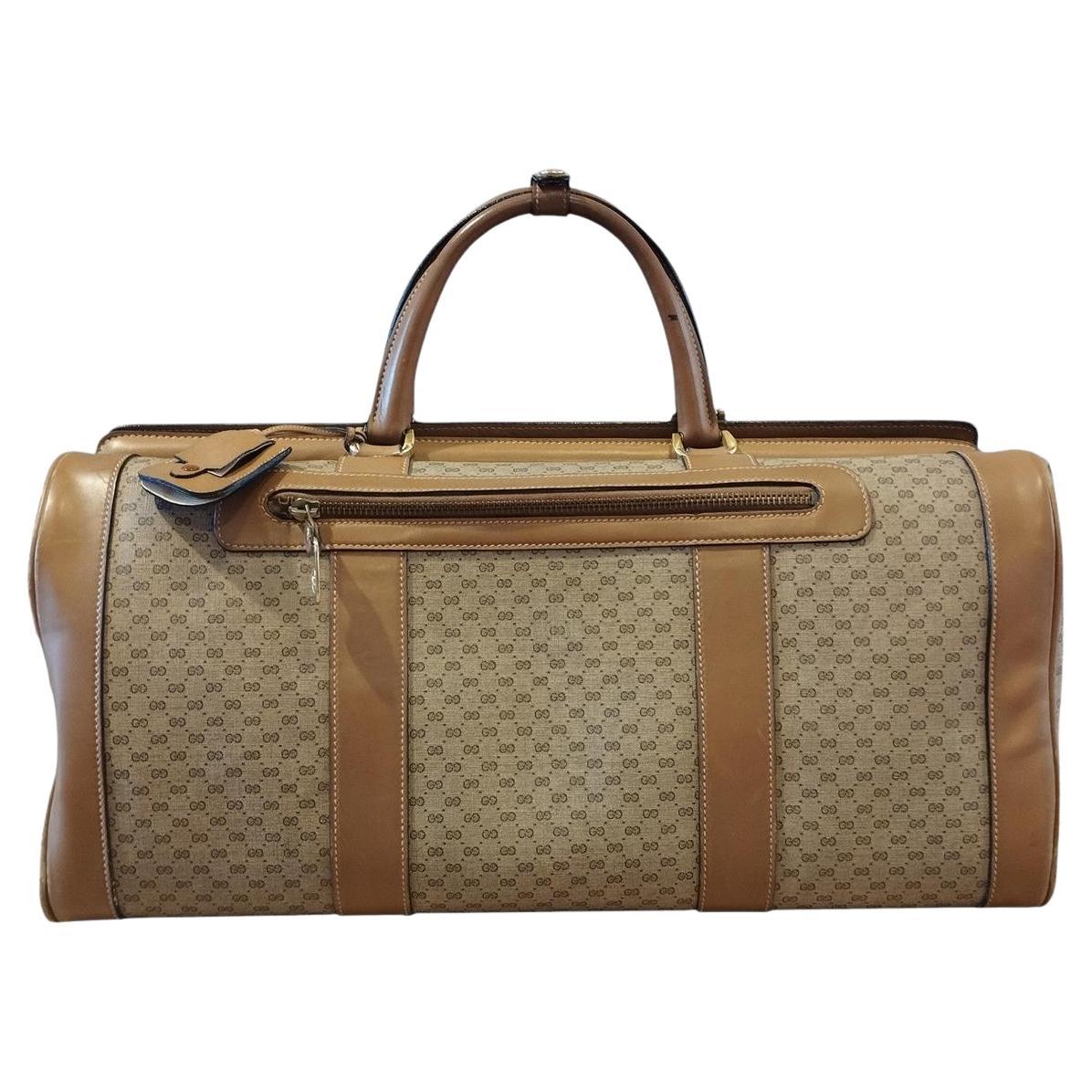 40s/50s Rare Gucci Vintage Travel Bag For Sale