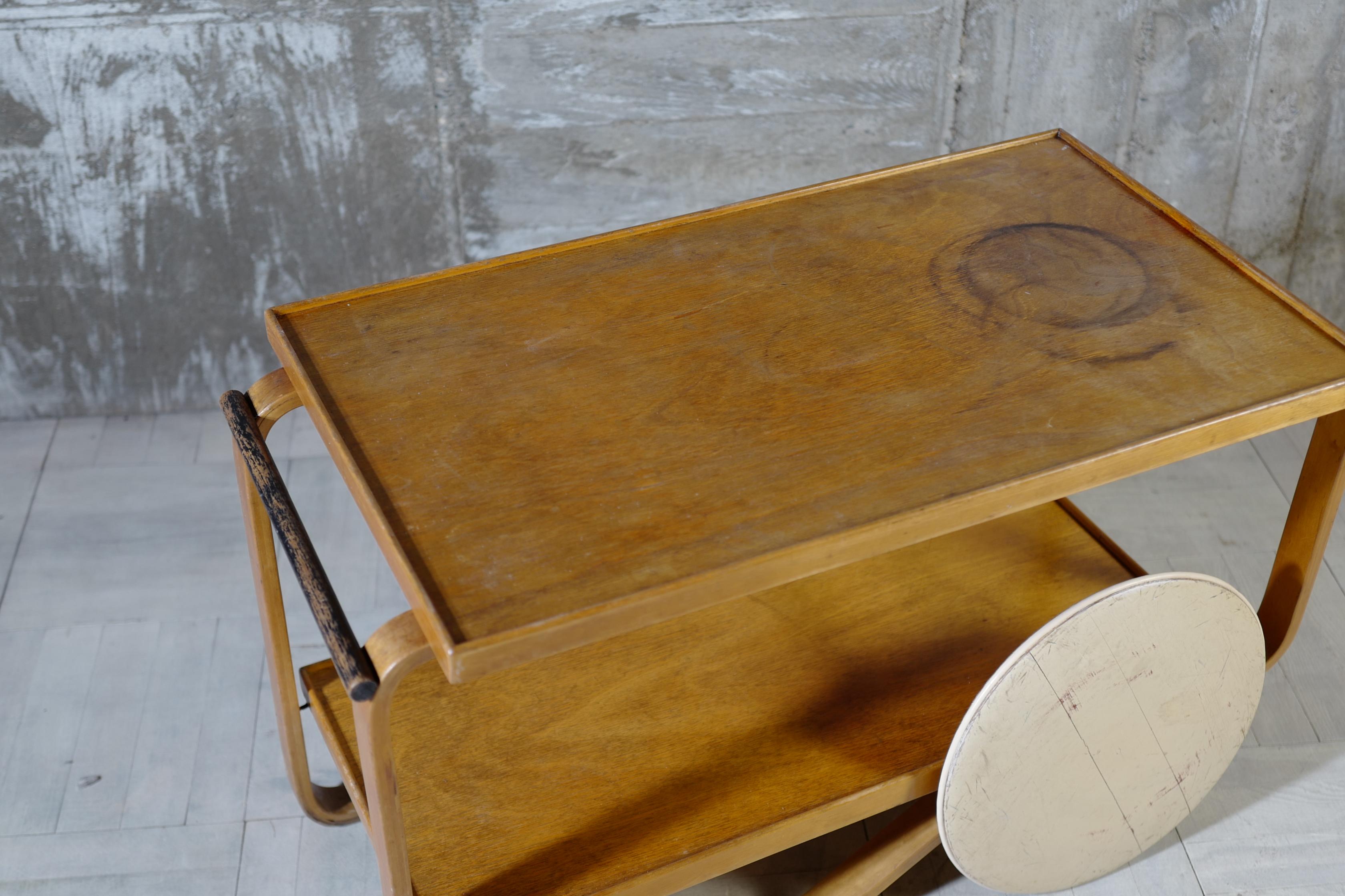 Modern 40's alvar aalto tea trolley 901 made in sweden