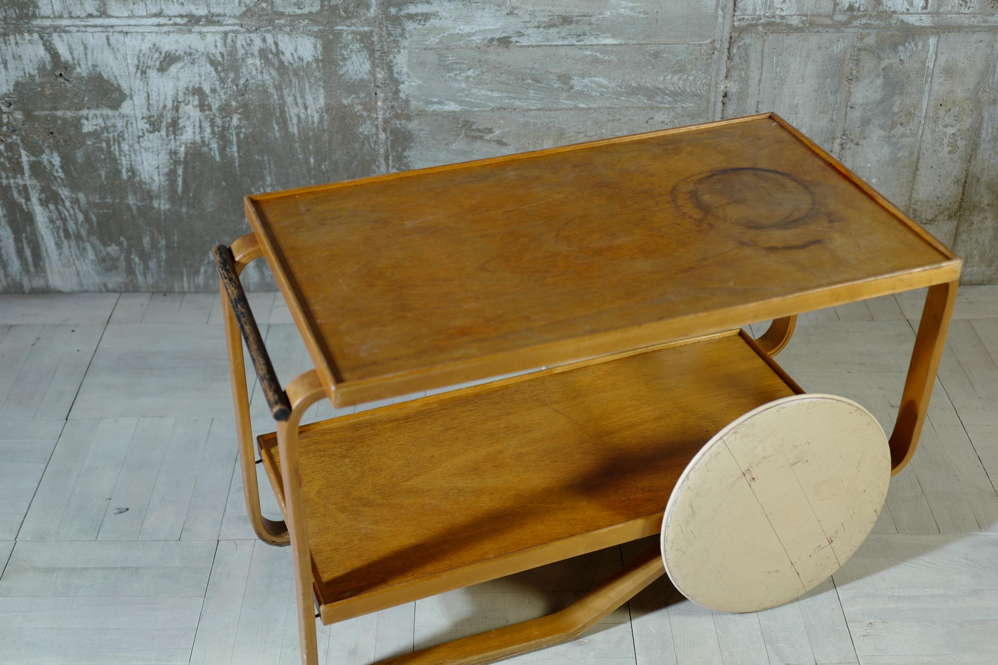 Swedish 40's alvar aalto tea trolley 901 made in sweden