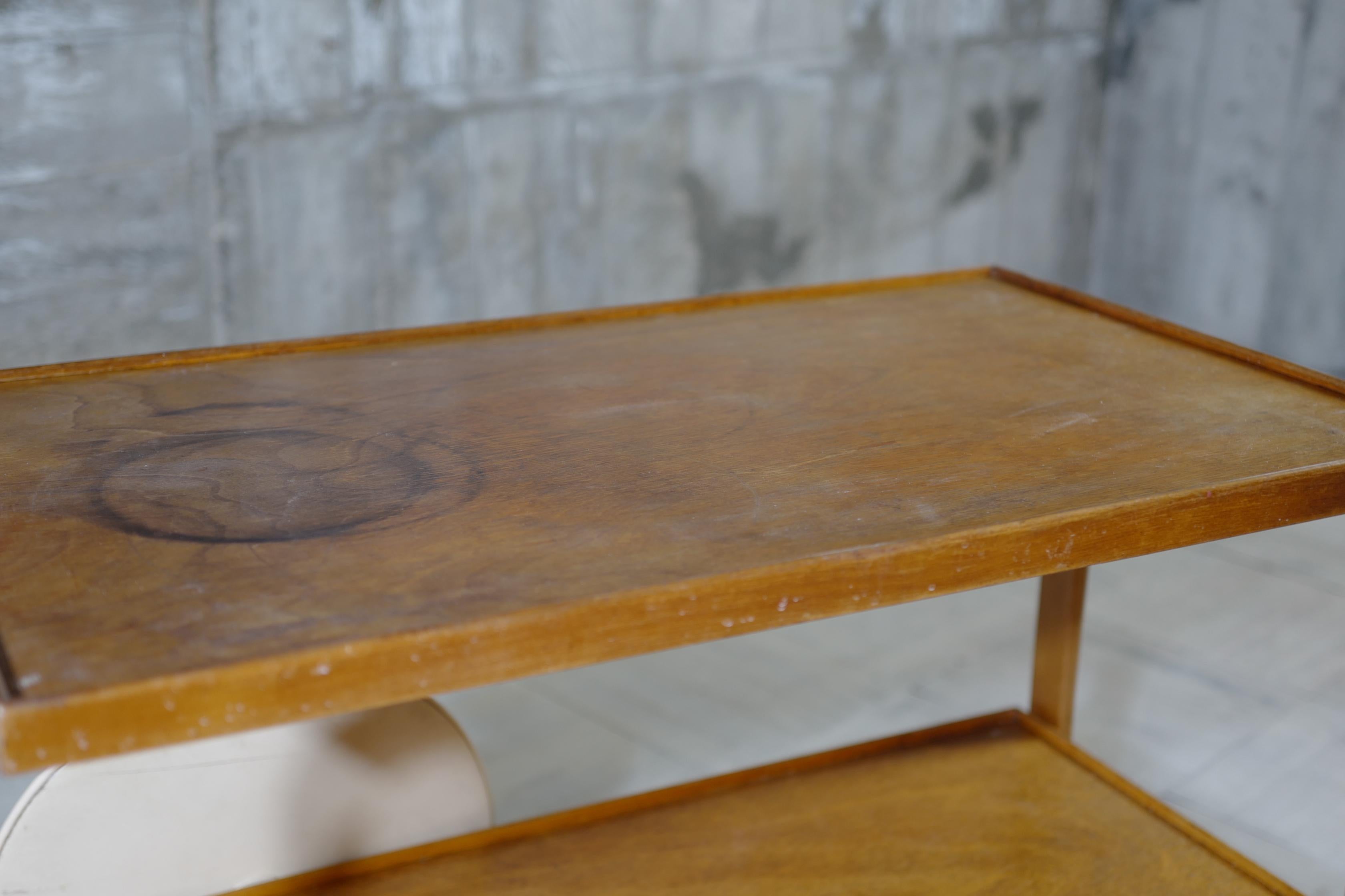 Birch 40's alvar aalto tea trolley 901 made in sweden