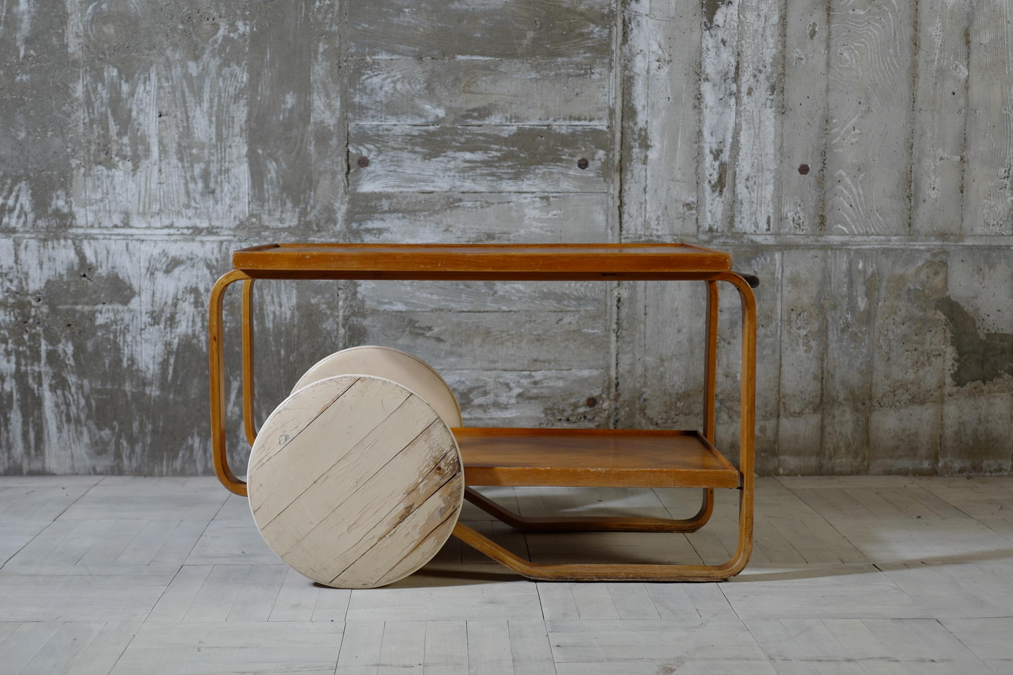 40's alvar aalto tea trolley 901 made in sweden 1