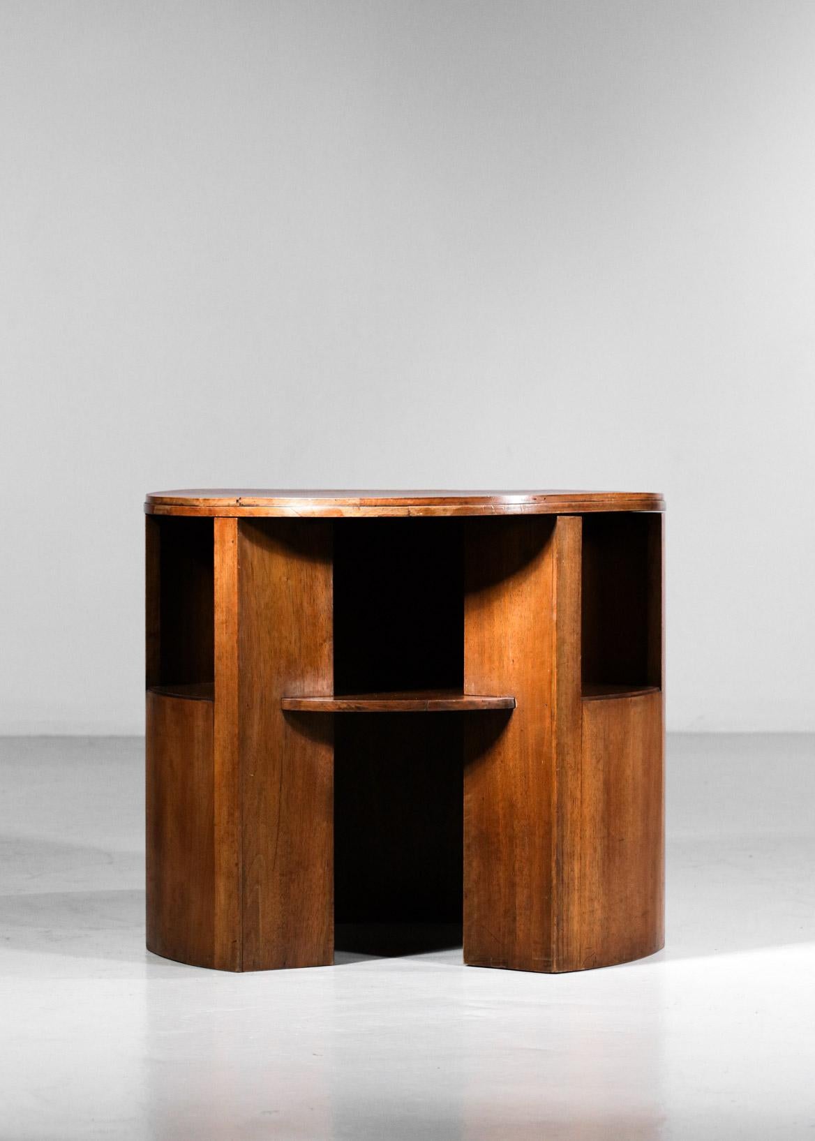 40's Art Deco Modernist Coffee or End Table Style Pierre Chareau French G045 In Good Condition In Lyon, FR
