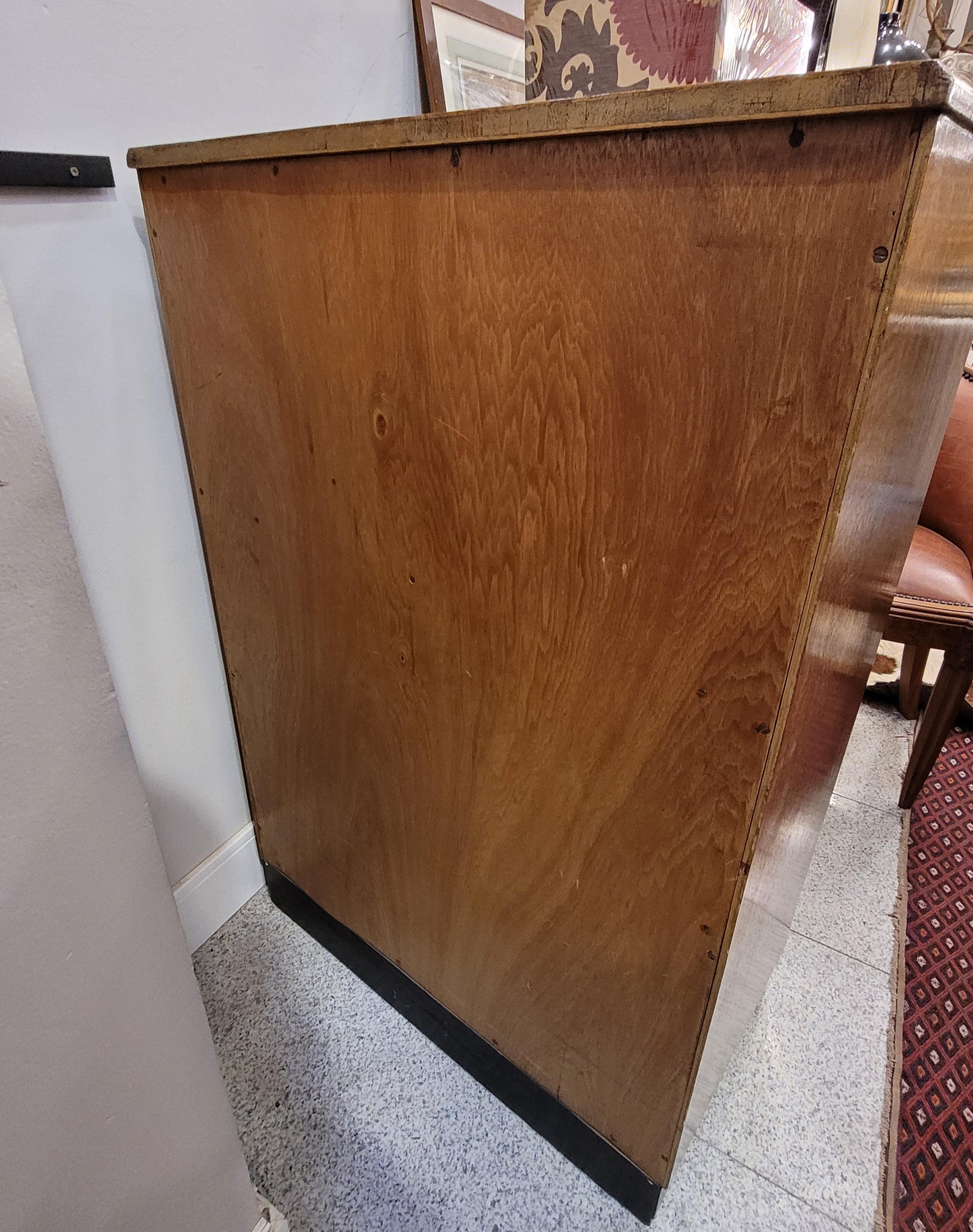 40s English Oak Wood Secretaire, Desk, Commode by Aw-Lyn In Good Condition In Valladolid, ES