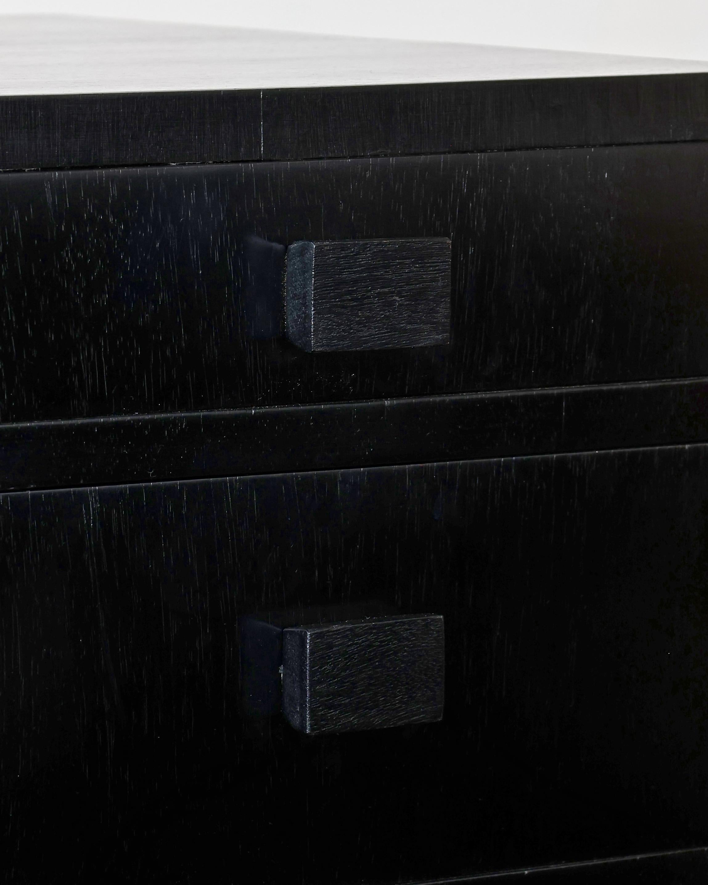 40s French Ebonised Modernist Desk For Sale 1