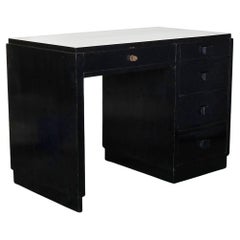 40s French Ebonised Modernist Desk