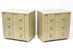 40s Karpen Bachelor Chests w/ Original Apple Green Ceramic Handles - 2 Available