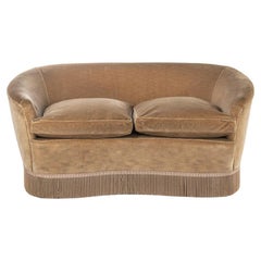 40's Vintage Velvet Sofa in Gio Ponti Design for Casa Giardino