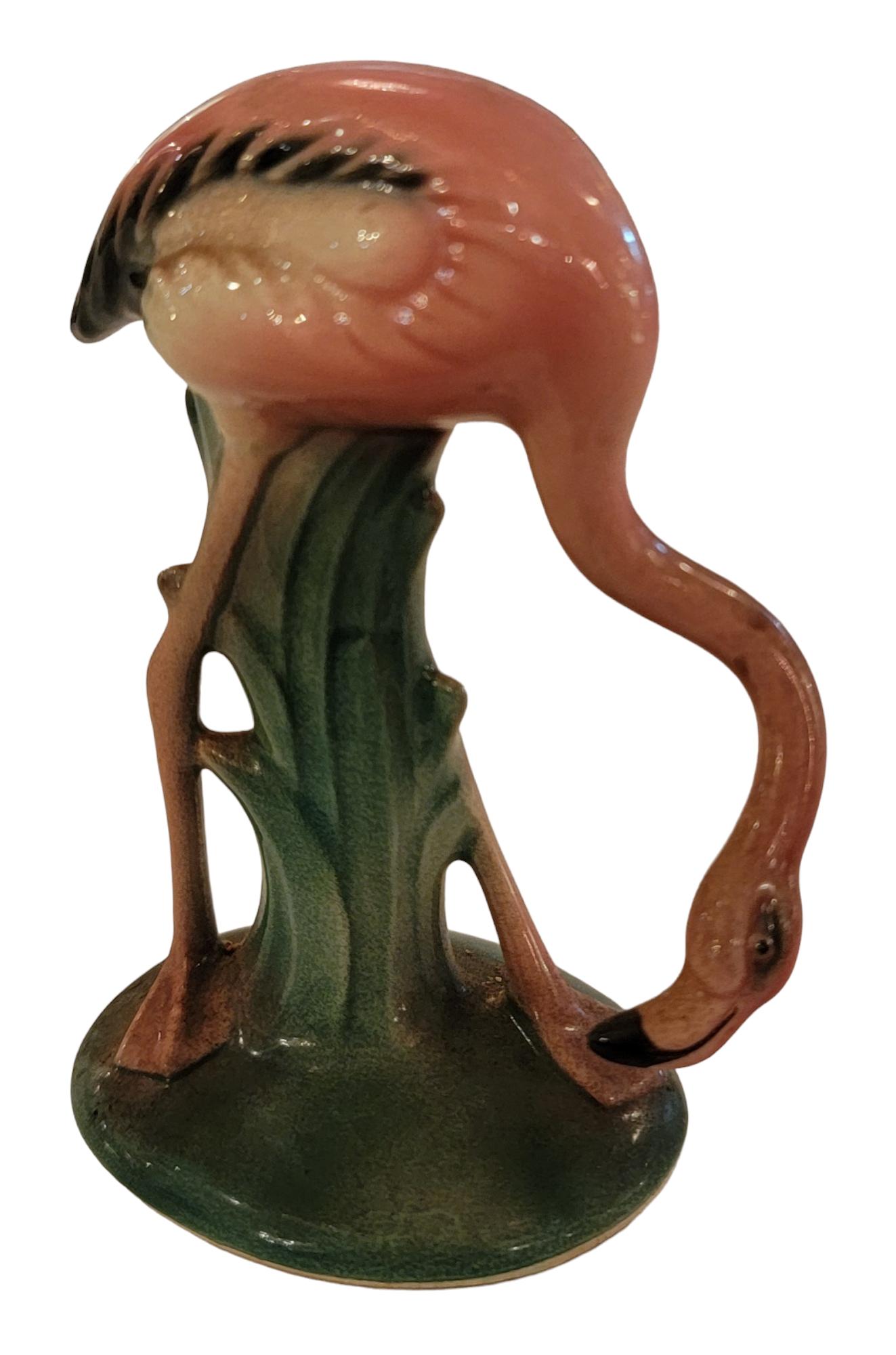40er Jahre Will George California Pottery Flamingos Gruppe von Siebenern (Adirondack) im Angebot