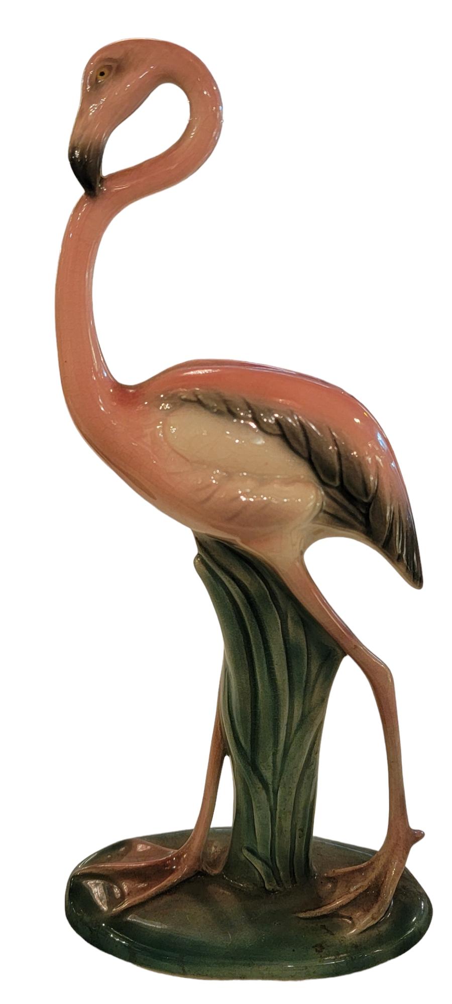 40s Will George California Pottery Flamingos Group of Sevens In Good Condition In Pasadena, CA