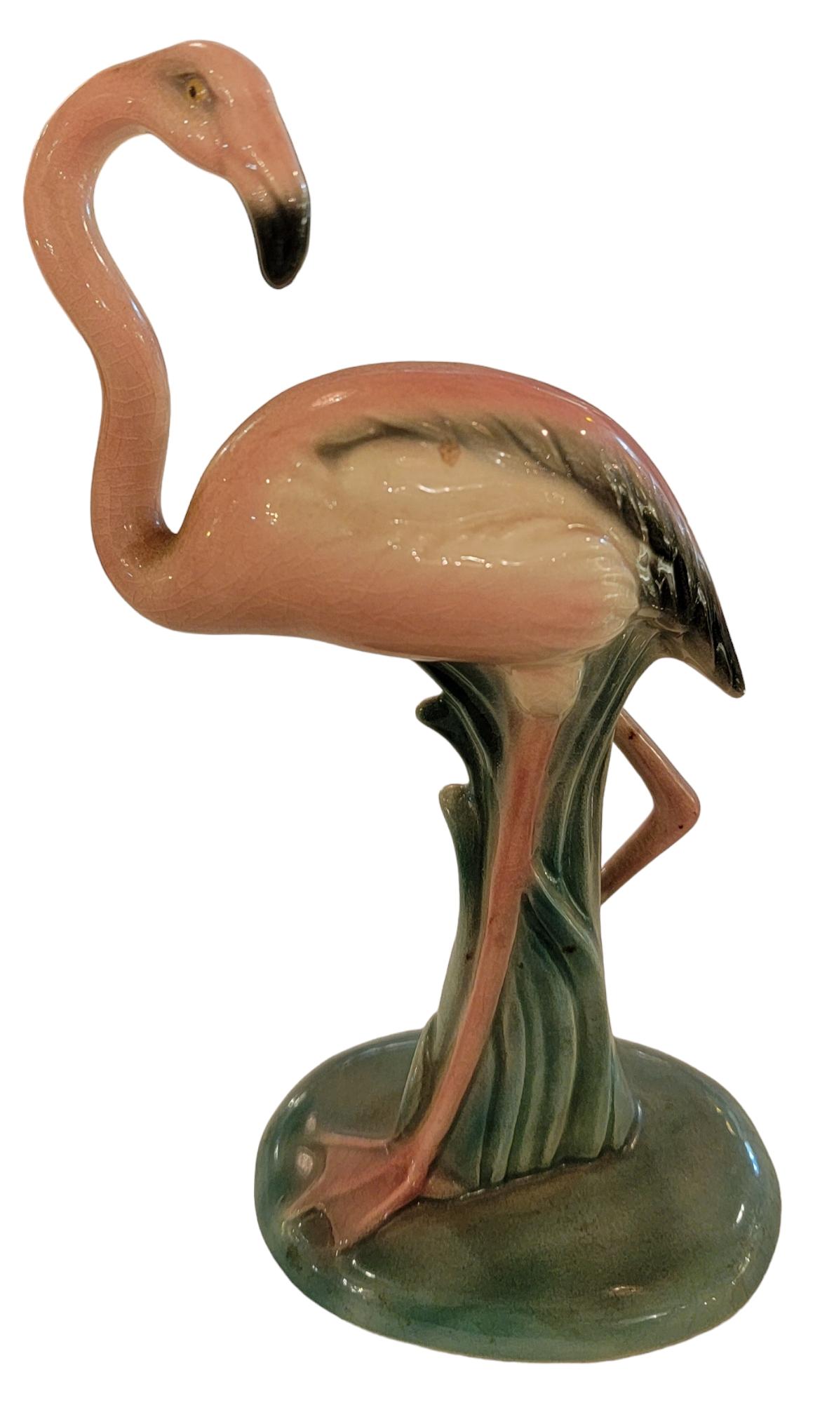 40er Jahre Will George California Pottery Flamingos Gruppe von Siebenern im Angebot 1