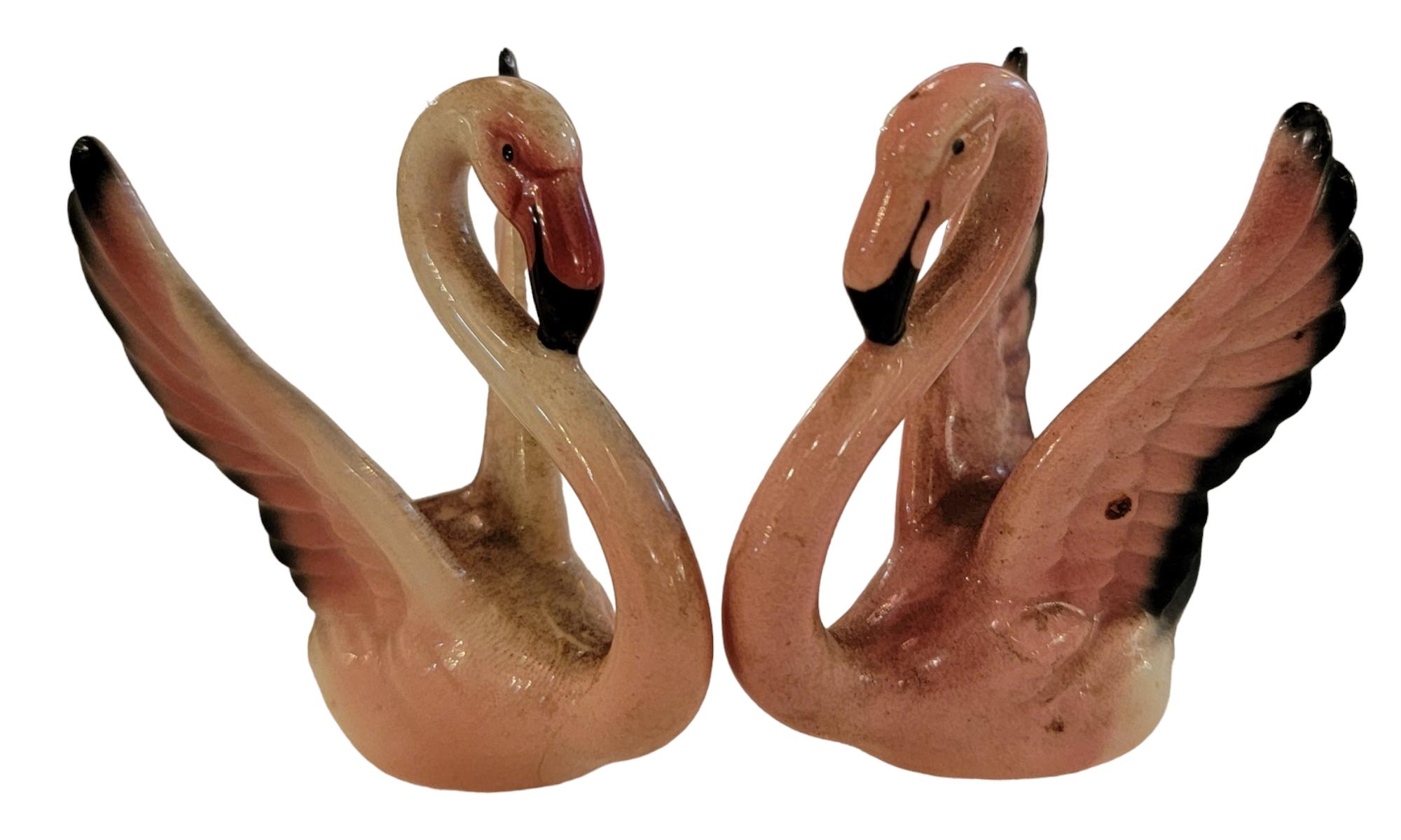 40er Jahre Will George California Pottery Flamingos Gruppe von Siebenern im Angebot 2