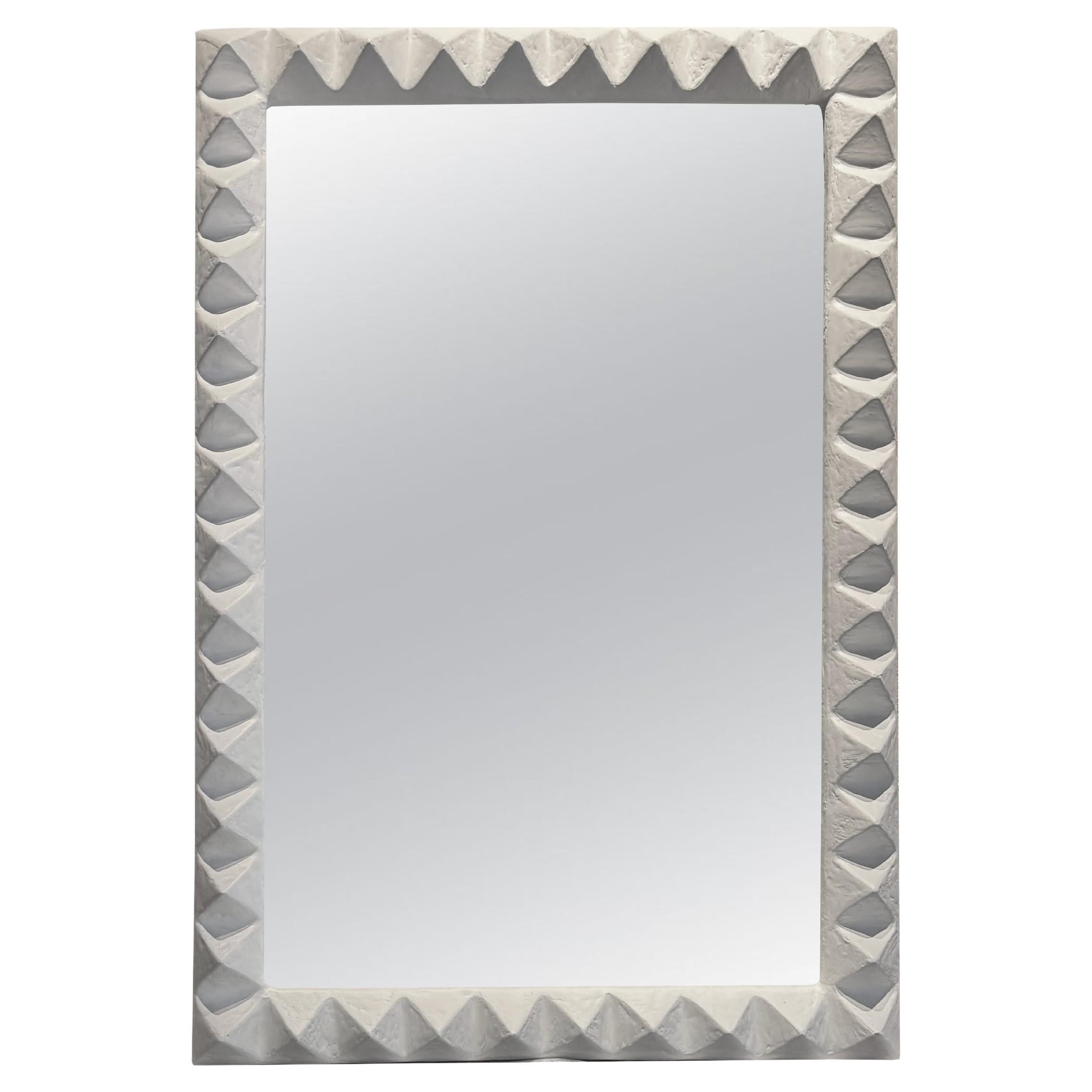 40x60" Le' stud Mirror in Gypsum & Fiberglass by Brent Warr Studios