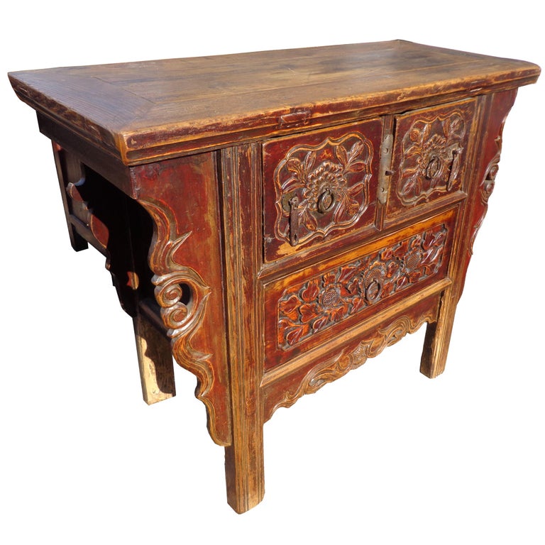 Asian 19th Century Qing Antique Chinese Alter Console For Sale