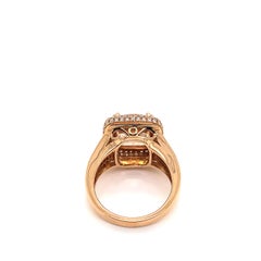 Sunita Nahata Morganit 4.10ct. Fancy Ring aus 18KRG mit Diamant.