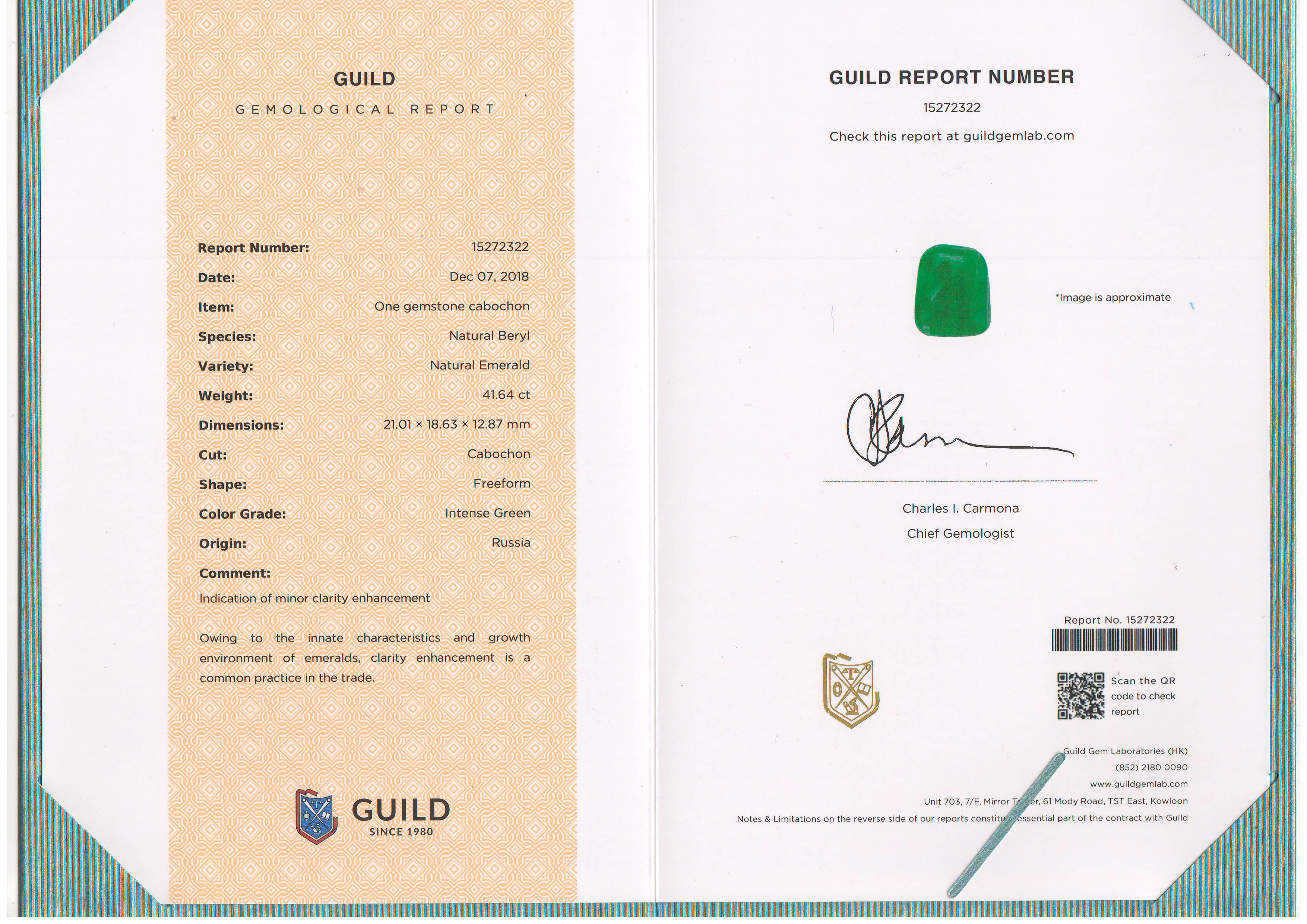41 Carat Emerald & 4.37 Carat Fancy Color Diamond 
