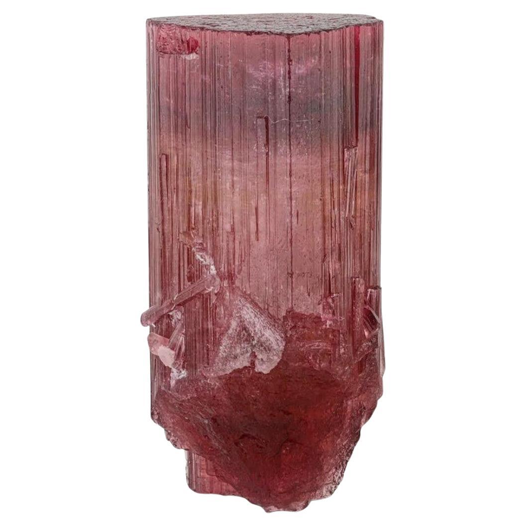 41 Gramm lebhaft rosa-roter Terminierter Turmalinkristall aus Afghanistan