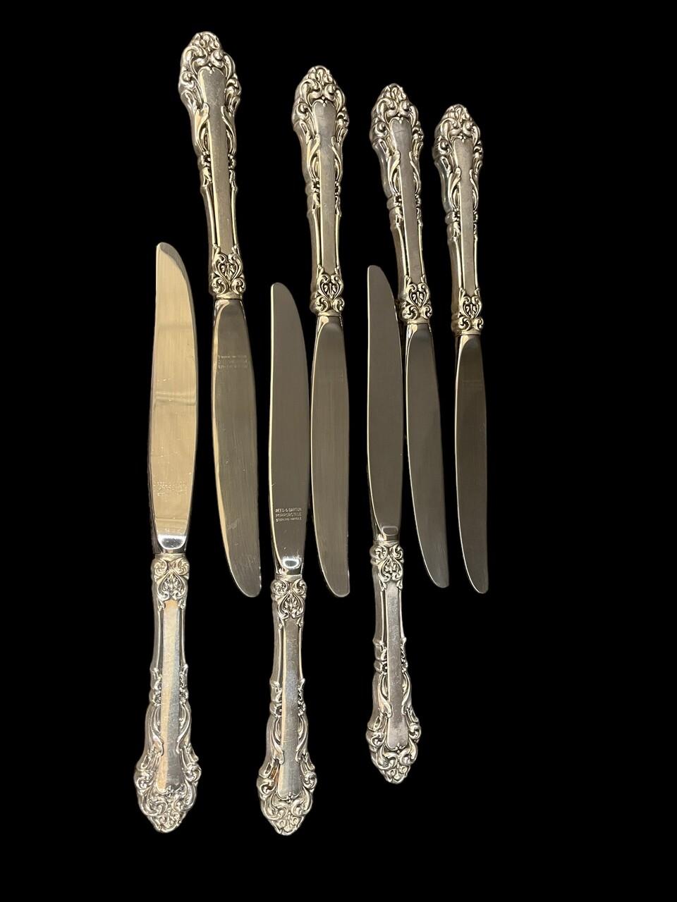 41 Pcs Reed & Barton Mirrorstele Sterling Flatware In Good Condition In Houston, TX