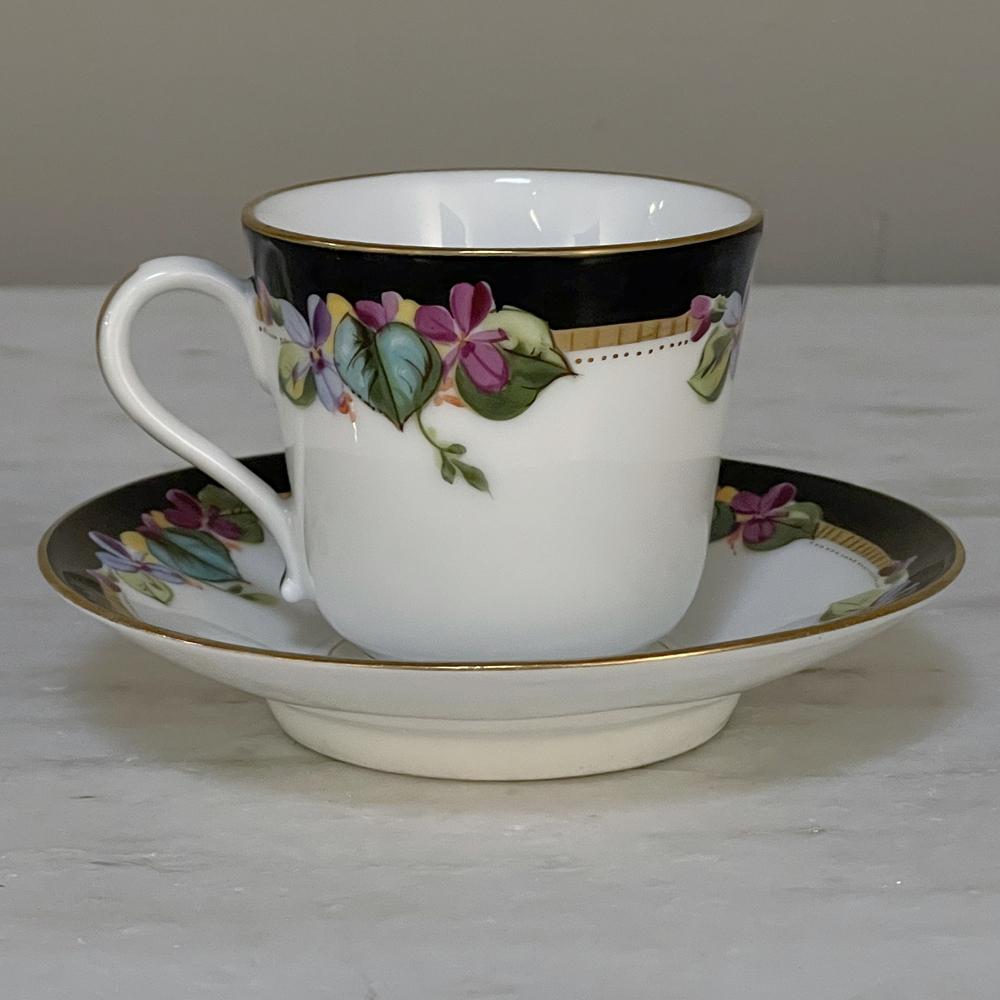 Mid-19th Century 41-Piece 19th Century Vieux-Paris Coffee & Tea Service For Sale