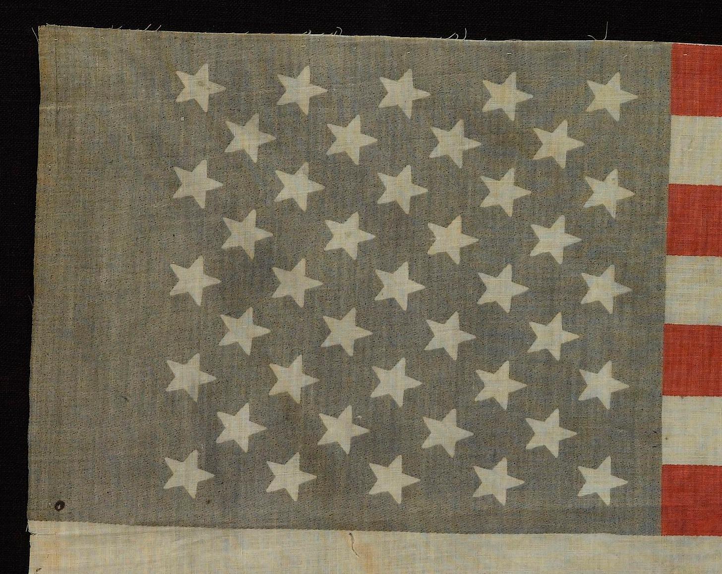 41-Star American Printed Flag, Celebrating Montana Statehood, 1889 In Good Condition In Colorado Springs, CO