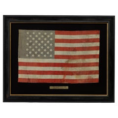 Antique 41-Star American Printed Flag, Celebrating Montana Statehood, 1889