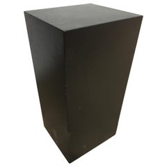 Modernist Black Monolith Fiberglass Pedestal