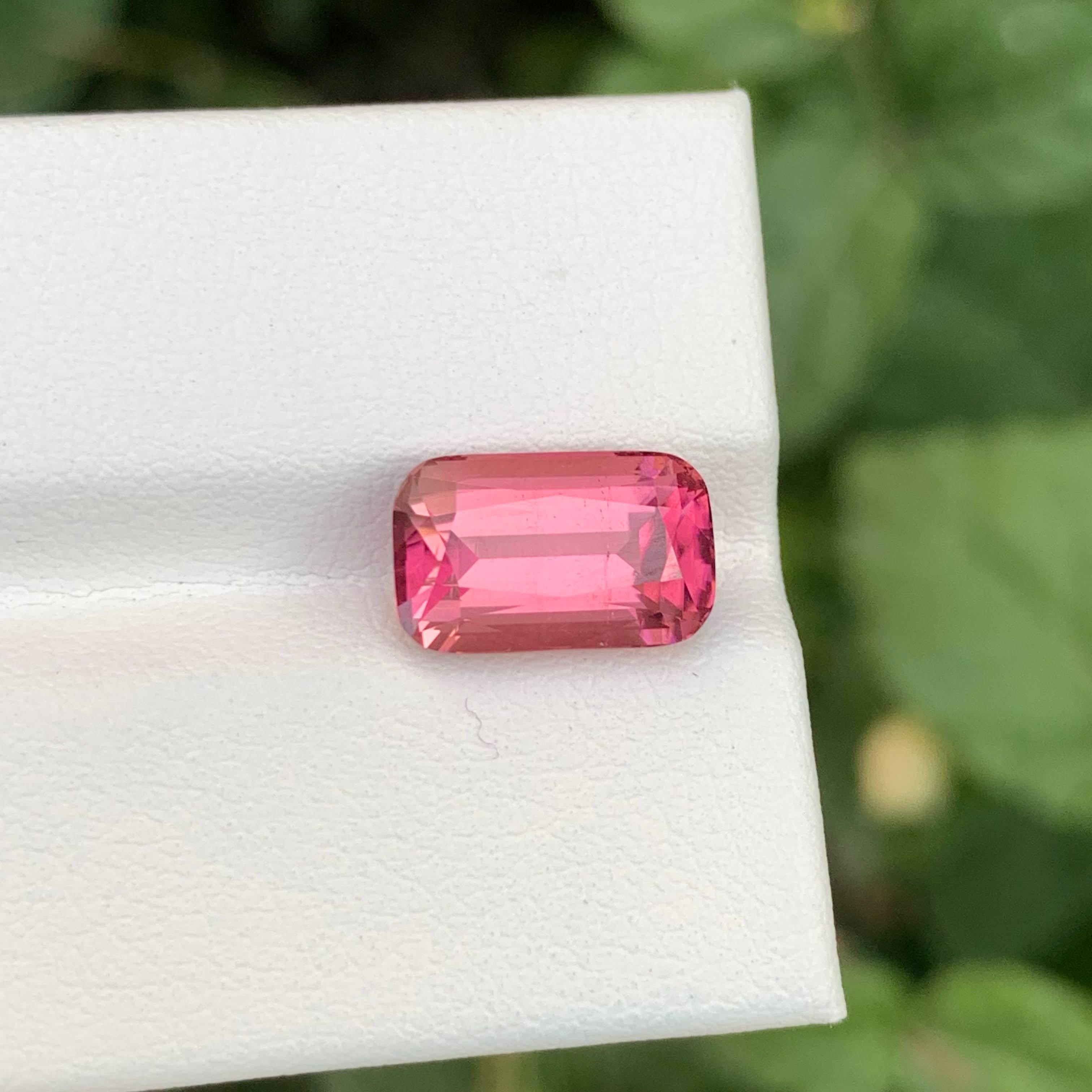 4,10 Karat Lose Rosa Turmalin Stein Cushion Cut Natürliche Afghani Edelstein für Damen oder Herren im Angebot