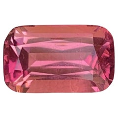 4.10 Carat Loose Pink Tourmaline Stone Cushion Cut Natural Afghani Gemstone