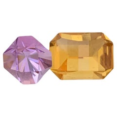4.10 Carat Natural Loose Amethyst And Citrine Gemstone For Jewellery 