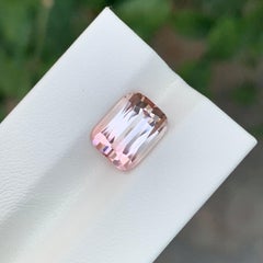 4.10 Carat Natural Loose Bi Colour Tourmaline Cushion Shape Gemstone